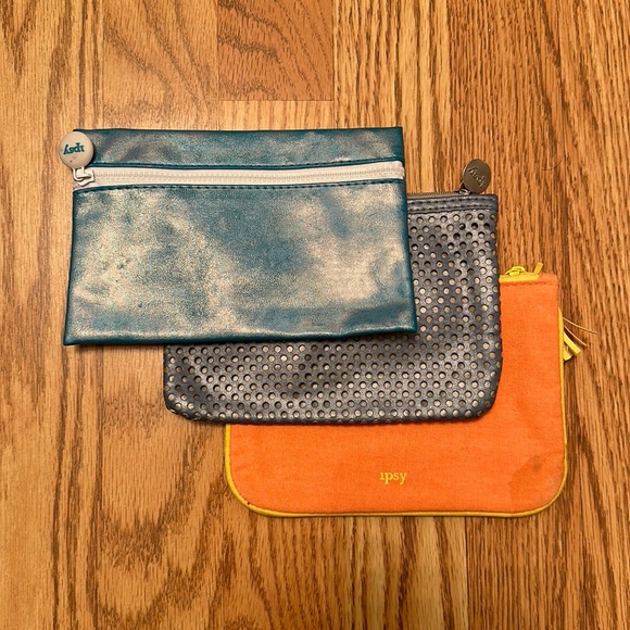 Bundle of 3 Ipsy Pouches (Cosmetic Bags) - Picture 1 of 8